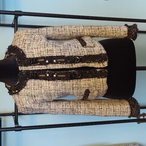 McGinn Knightsbridge White & Black Jacket